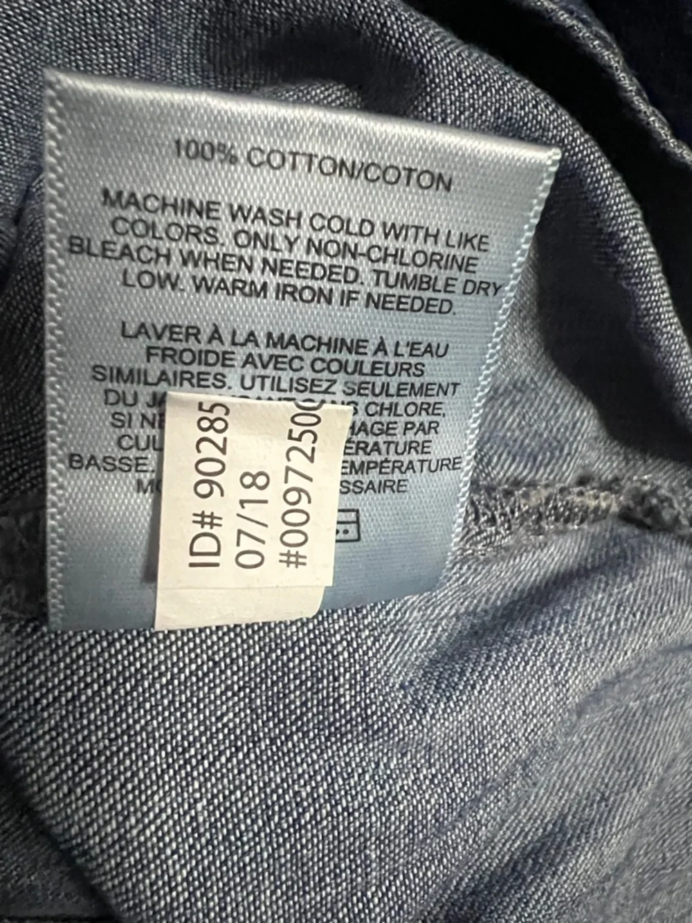 EXPRESS Blue Denim Western Shacket - Picture 4 of 4